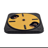 HKM-5632189 Dog Scratching and Slow-Feeding Board with Nail File and Interactive Toy