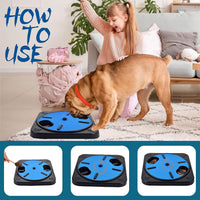 HKM-5632189 Dog Scratching and Slow-Feeding Board with Nail File and Interactive Toy