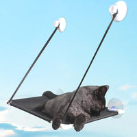 HKM-5632957 Double Layer Mesh Cat Hammock for Hanging Pet Nest - Gray and Black Options