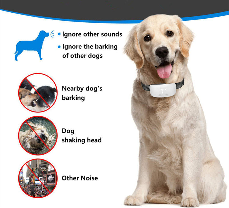HKM-5634621 Rechargeable Waterproof Dog Bark Control Collar with Nylon Belt and USB Cable