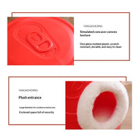 HKM-5635389 All-Season Enclosed Cat House - Warm PVC Can-Shaped Cat Bed