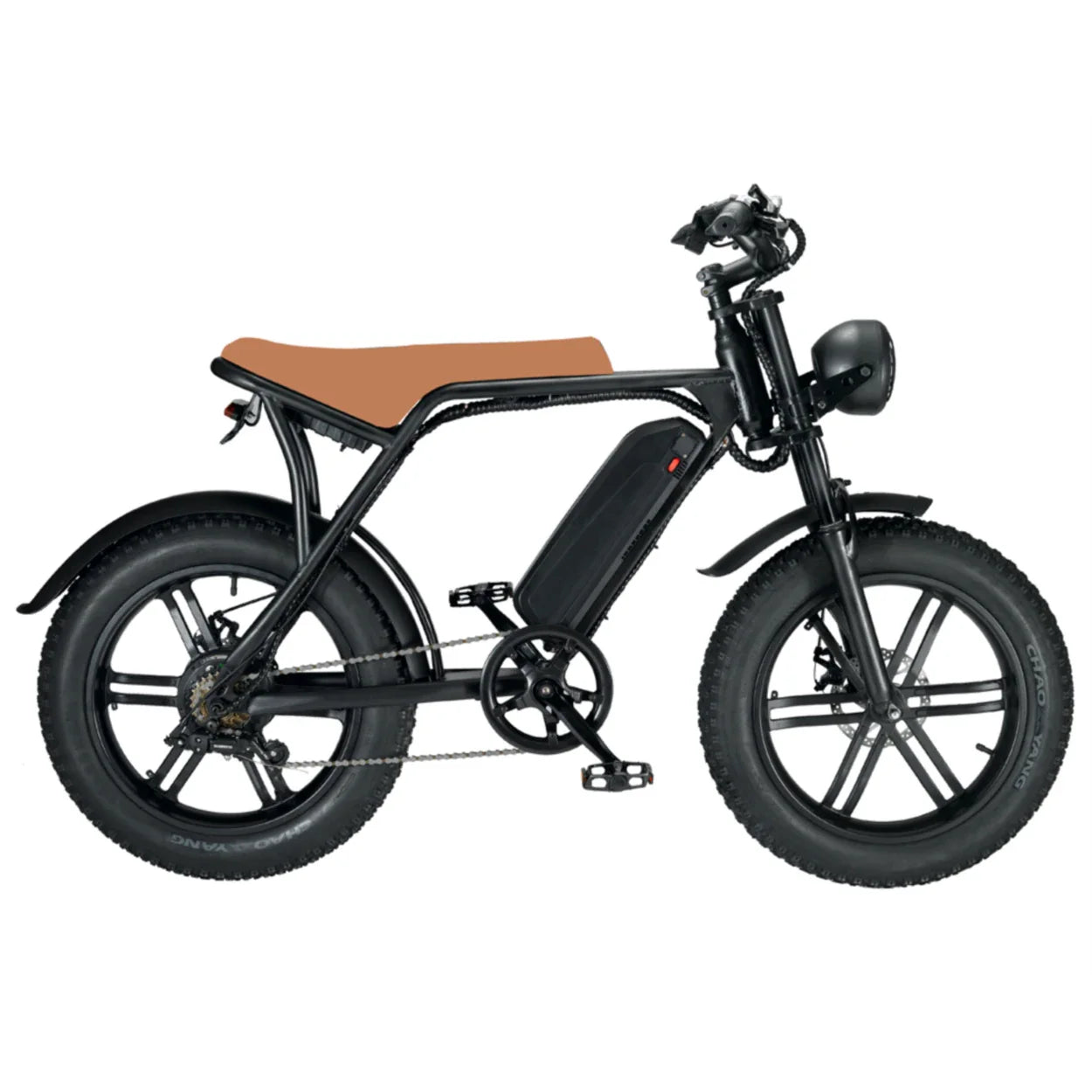 HKM-563539 20 Inch 750W Electric Fat Tire Bike with 7-Speed Gear System and Double Disc Brake