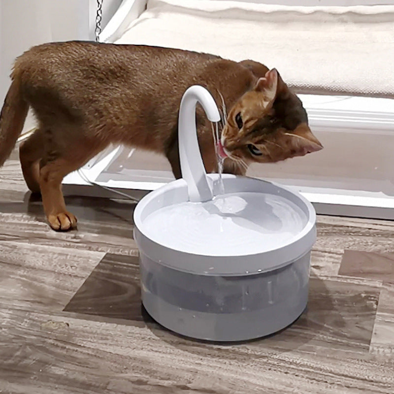 HKM-5637181 2L USB Cat Drinking Fountain - Food Grade Safe Plastic Water Dispenser