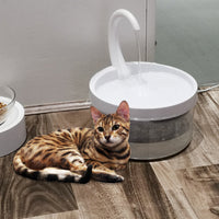 HKM-5637181 2L USB Cat Drinking Fountain - Food Grade Safe Plastic Water Dispenser