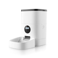 HKM-5637309 Automatic Pet Feeder with 6.0L Capacity for Dogs and Cats - Dual Power Supply, Food Grade ABS Material