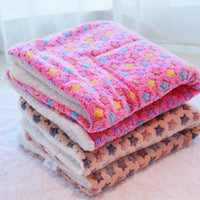 HKM-5637949 Cozy Coral Cashmere Pet Blanket Mat for Cats and Dogs
