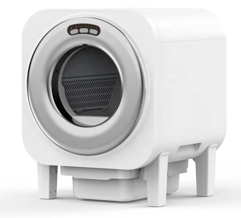 HKM-564051 Smart Automatic Self-Cleaning Cat Litter Box with Health Monitoring and Large Capacity for Multiple Cats