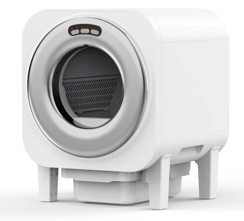 HKM-564051 Smart Automatic Self-Cleaning Cat Litter Box with Health Monitoring and Large Capacity for Multiple Cats