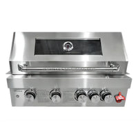 HKM-564115 Heavy-Duty 304 Stainless Steel Outdoor BBQ Grill with Rotisserie, Gas & Charcoal Dual Function