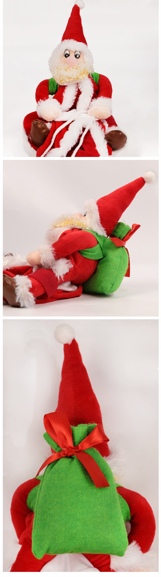 HKM-5641277 Santa Claus Pet Riding Outfit - Polyester Dog Clothing in Sizes S, M, L, XL