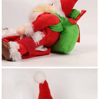 HKM-5641277 Santa Claus Pet Riding Outfit - Polyester Dog Clothing in Sizes S, M, L, XL