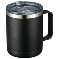 HKM-564179 12oz Eco-Friendly 304 Stainless Steel Coffee Mug with Sliding Lid and Handle for Camping and Travel