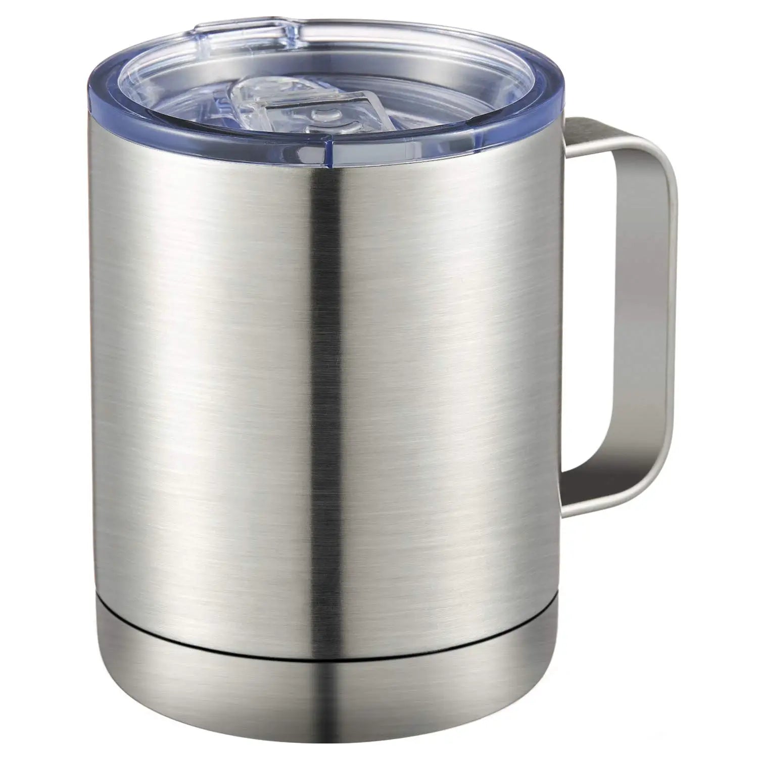 HKM-564179 12oz Eco-Friendly 304 Stainless Steel Coffee Mug with Sliding Lid and Handle for Camping and Travel