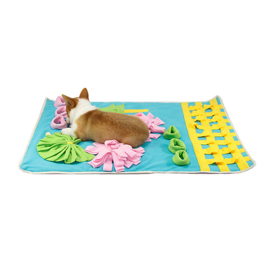 HKM-564243 Puzzle Foraging Training Blanket for Dogs - Slow Food Educational Mat