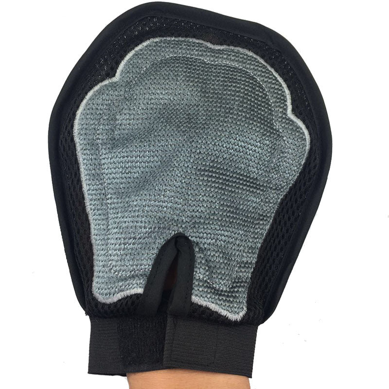 HKM-5642685 Two-in-One Pet Bath and Massage Brush with De-floating Gloves