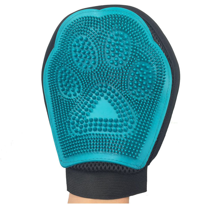 HKM-5642685 Two-in-One Pet Bath and Massage Brush with De-floating Gloves