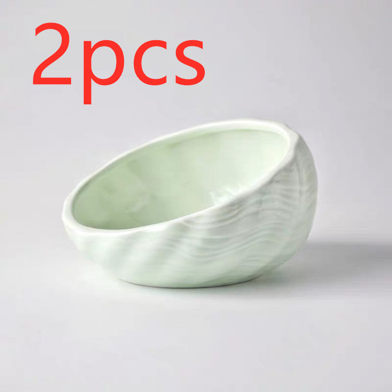HKM-5643069 Ceramic Pet Bowl with Rack for Cats and Dogs