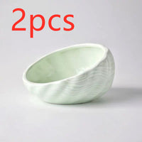 HKM-5643069 Ceramic Pet Bowl with Rack for Cats and Dogs