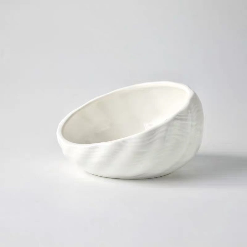 HKM-5643069 Ceramic Pet Bowl with Rack for Cats and Dogs