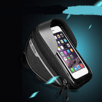 HKM-564307 Bicycle Cell Phone Holder with Waterproof Zipper and Anti-Reflection Design