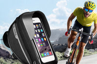 HKM-564307 Bicycle Cell Phone Holder with Waterproof Zipper and Anti-Reflection Design