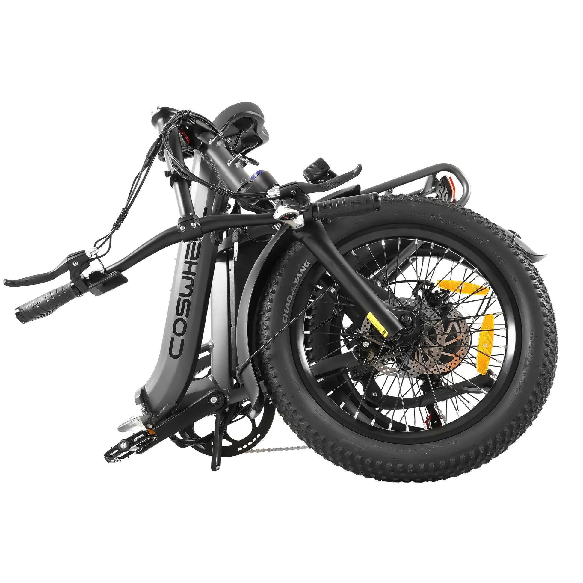 HKM-564307 Foldable Electric Bike with Torque Sensor, 750W Motor, 20" Fat Tires, 6-Speed, 48V 15AH Battery