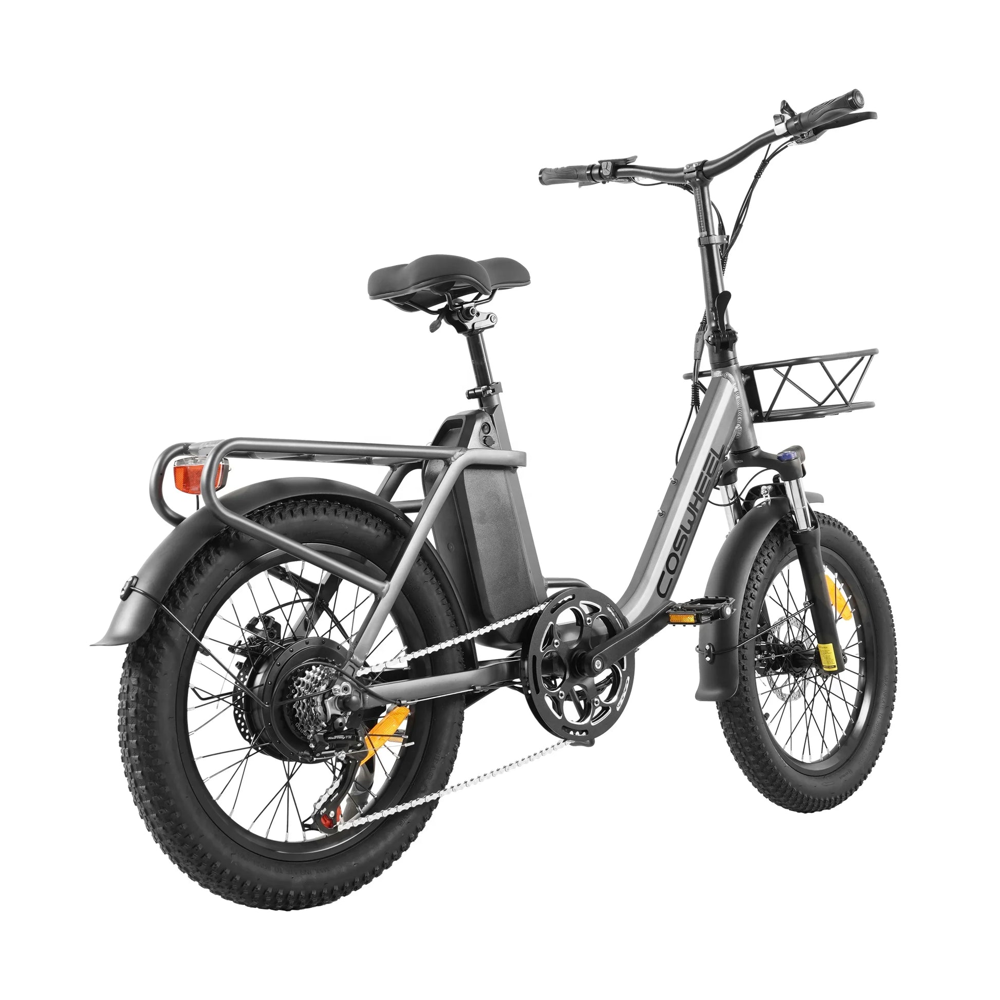 HKM-564307 Foldable Electric Bike with Torque Sensor, 750W Motor, 20" Fat Tires, 6-Speed, 48V 15AH Battery