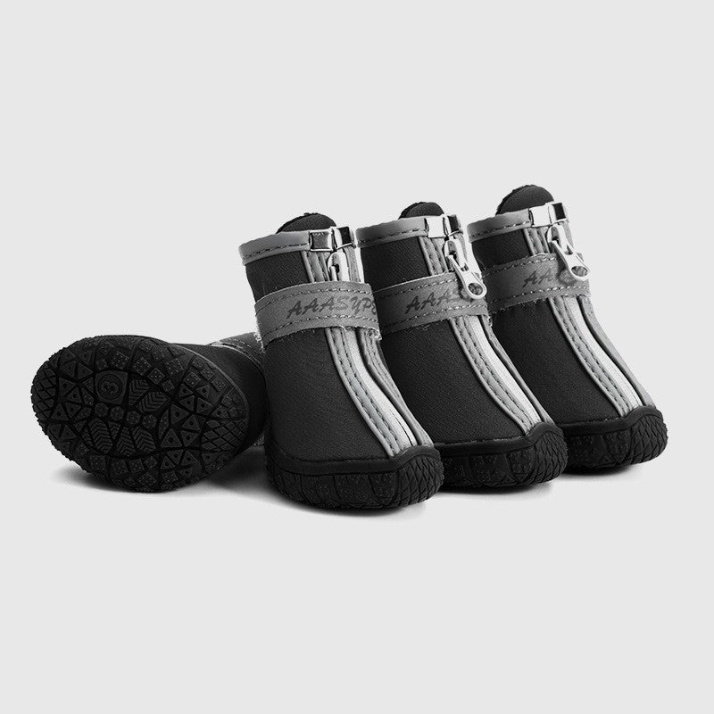 HKM-5643709 Waterproof Non-Slip Dog Rain Boots - Breathable and Comfortable with Stylish Design