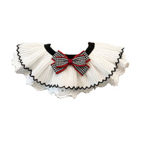 HKM-5644477 Cat Scarf Bib – Simple Plain White Design for All Sizes