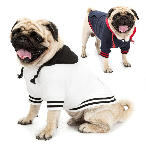 HKM-564499 Cotton Color Matching Pet Sweater with Pocket for Comfort and Style