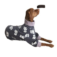 HKM-5645245 Soft and Comfortable High Collar Four-Legged Pet Clothing in Blue, Orange, and Gray