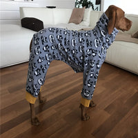 HKM-5645245 Soft and Comfortable High Collar Four-Legged Pet Clothing in Blue, Orange, and Gray