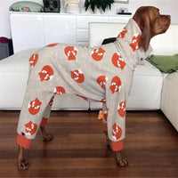 HKM-5645245 Soft and Comfortable High Collar Four-Legged Pet Clothing in Blue, Orange, and Gray