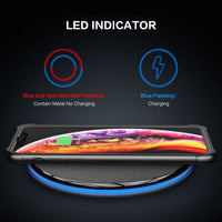HKM-564627 Ultra-Light Portable Wireless Charger for Mobile Phones - Metal Design in Black
