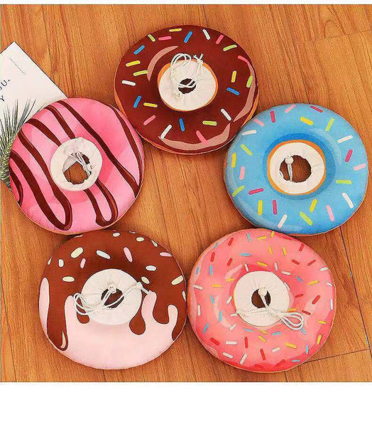 HKM-5646525 Eco-Friendly Short Plush Anti-Licking Ring for Cats - Adjustable Healing Support for Wounds and Surgery Recovery