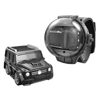 HKM-564755 Mini Alloy Remote Control Car with USB Charging and Watch Controller - 2.4G Wireless Racing Toy