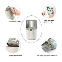 HKM-5647677 Integrated Cat Litter Scoop and Storage Box for Easy Cleaning