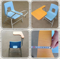 HKM-564883 Modern Folding Plastic Chair with Student Desk for Lecture Halls and Training Sessions