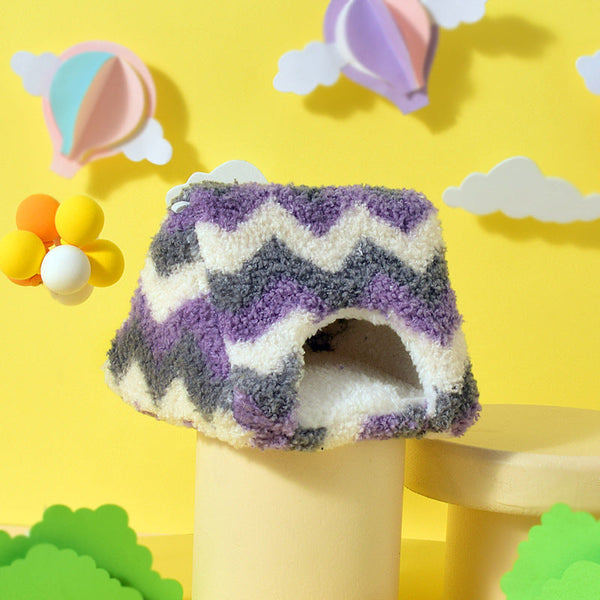 HKM-5649085 Warm Cotton Fleece-lined Nest for Hamsters - Multiple Sizes and Colors Available