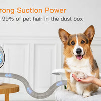 HKM-565011 Professional Grooming Kit for Cats with 5 Interchangeable Brushes, Detangling Comb, and Eco-friendly Chargeable Hair Remover
