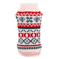 HKM-5650621 Geometric Diamond Plaid Acrylic Sweater for Pets in Yellow, Green, Gray, Light Pink