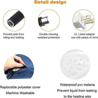 HKM-5651261 Electric Heating Blanket for Pets - Gray, Infinite Temperature Control, 30x40cm