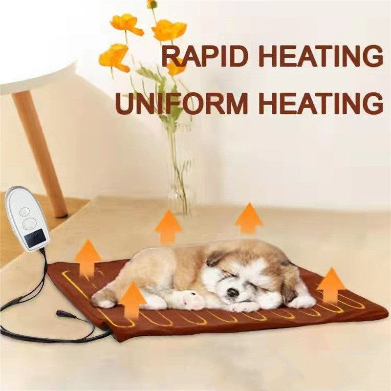 HKM-5651261 Electric Heating Blanket for Pets - Gray, Infinite Temperature Control, 30x40cm