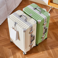 HKM-565139 Durable 4-Wheel Soft Shell Travel Luggage Set with Carry-On Trolley Suitcase