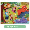 HKM-565203 Cartoon Flat Wooden Jigsaw Puzzle for Early Education, Suitable for Children Aged 5 to 7 Years