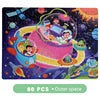 HKM-565203 Cartoon Flat Wooden Jigsaw Puzzle for Early Education, Suitable for Children Aged 5 to 7 Years