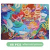 HKM-565203 Cartoon Flat Wooden Jigsaw Puzzle for Early Education, Suitable for Children Aged 5 to 7 Years