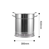 HKM-565267 Outdoor Portable Charcoal BBQ Grill - Stainless Steel Smokeless Camping Cooking Grill