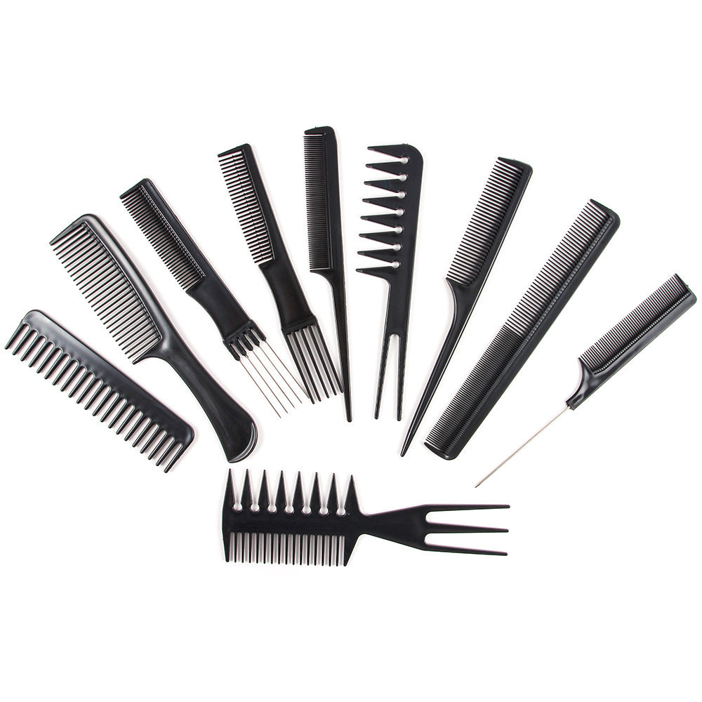 HKM-565331 10-Piece Hair Comb Set for Various Styling Needs