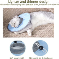 HKM-5654589 Waterproof Adjustable Cat Recovery Collar - Lightweight Protective Cone for Wound Healing